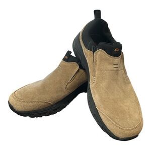 Skechers Mens Relaxed Fit Oak Canyon Walking Sneakers Slide On Size 11 NWOT/Box.